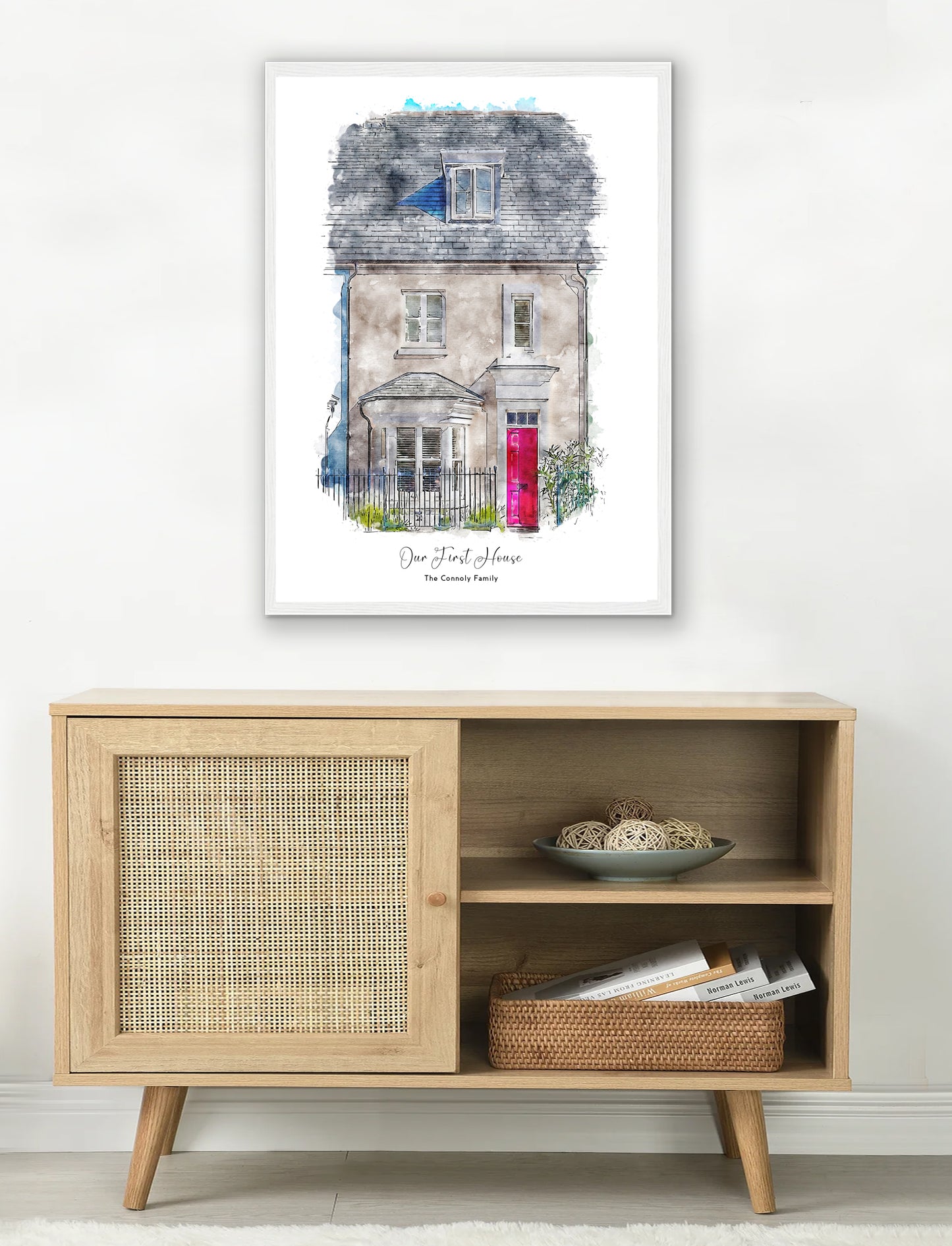 Custom Pen & Ink House Portrait