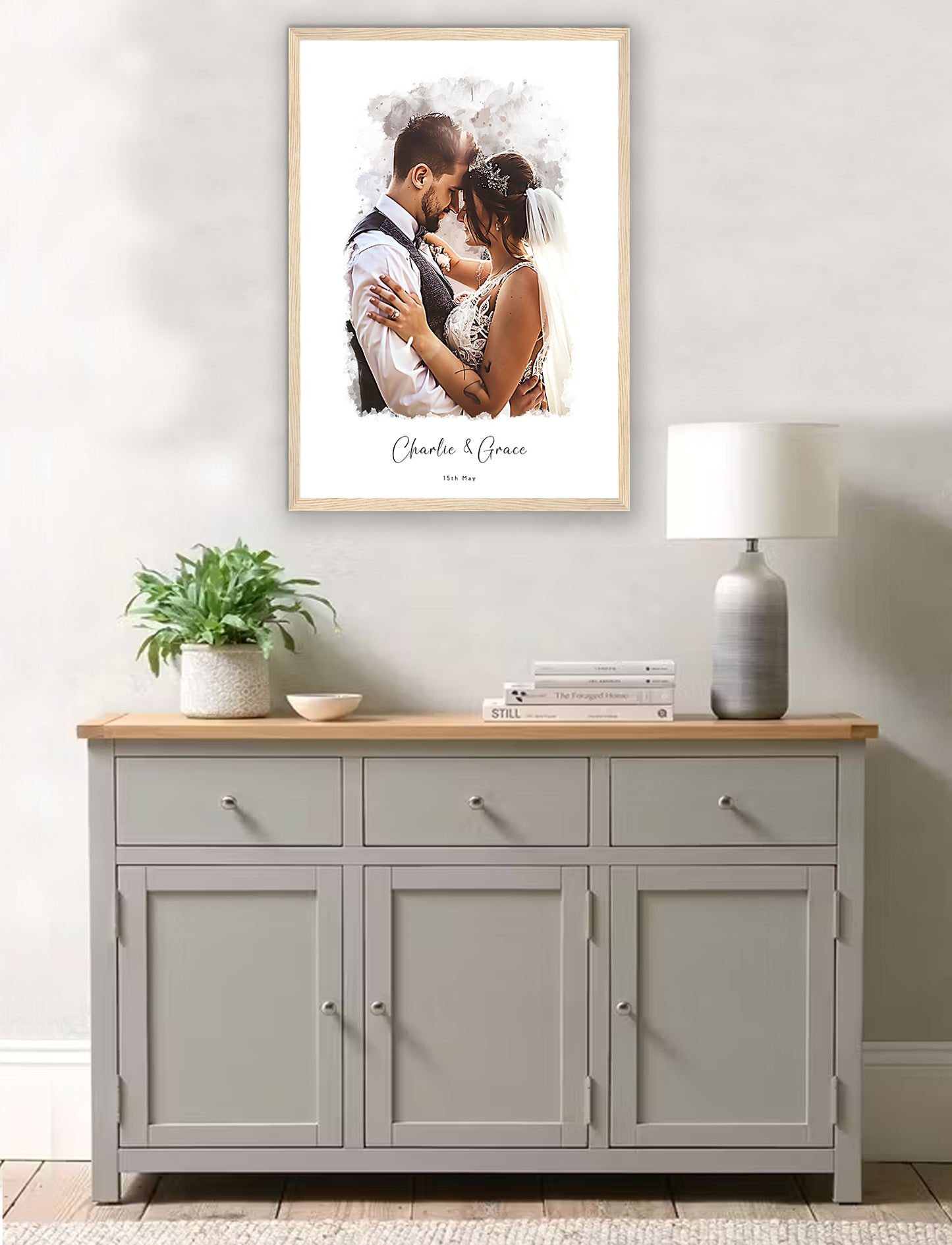 Custom Wedding Couple Watercolour