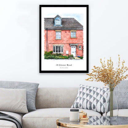 Hochzeitslocation in Aquarell